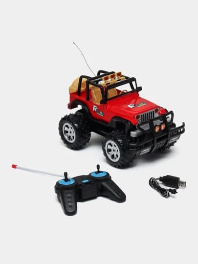 Radioboshqaruvli o‘yinchoq Jeep mashina, 1:16, tovushli va yorug‘likli, Off-Road Extreme (Alvon)